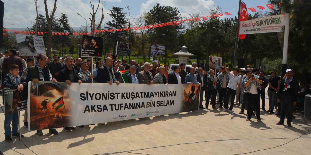 Malatya’da Gazze için bisikletli protesto düzenlendi