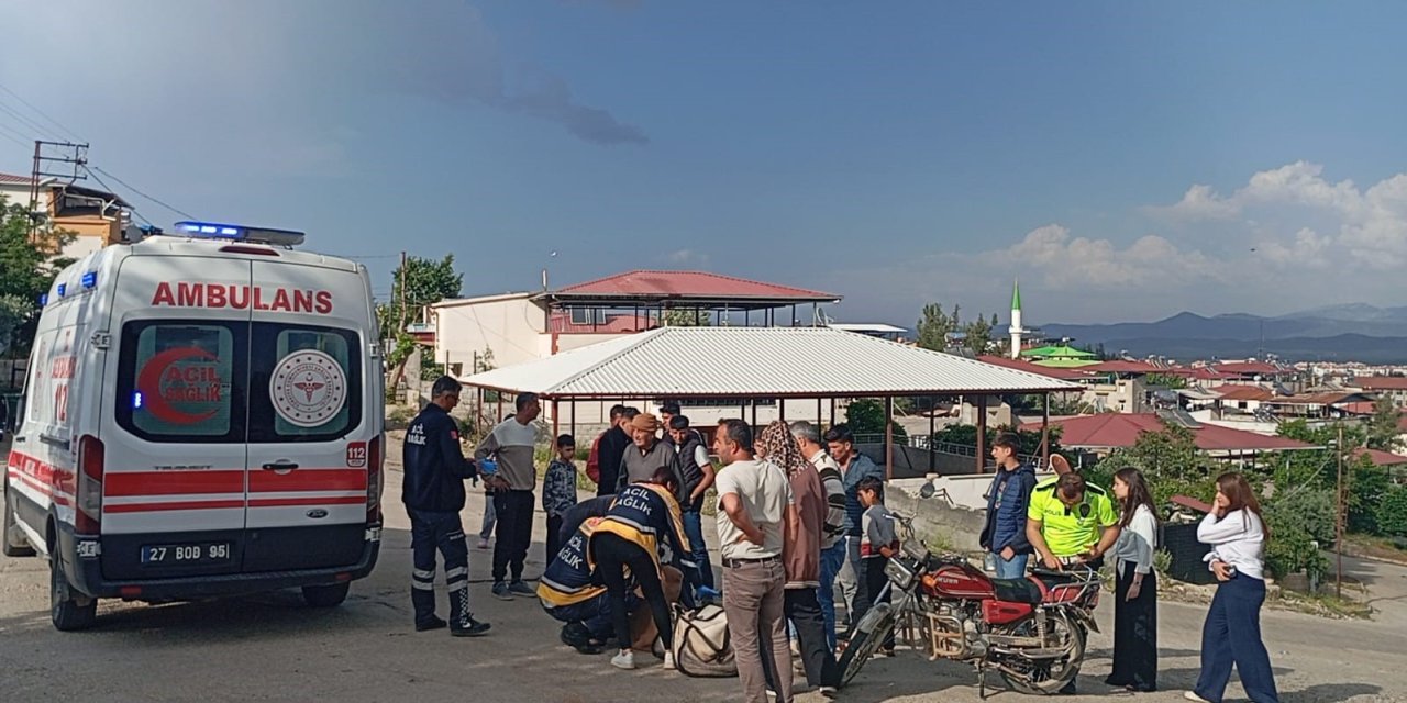 Antep’te motoru deviren yaşlı adam yaralandı
