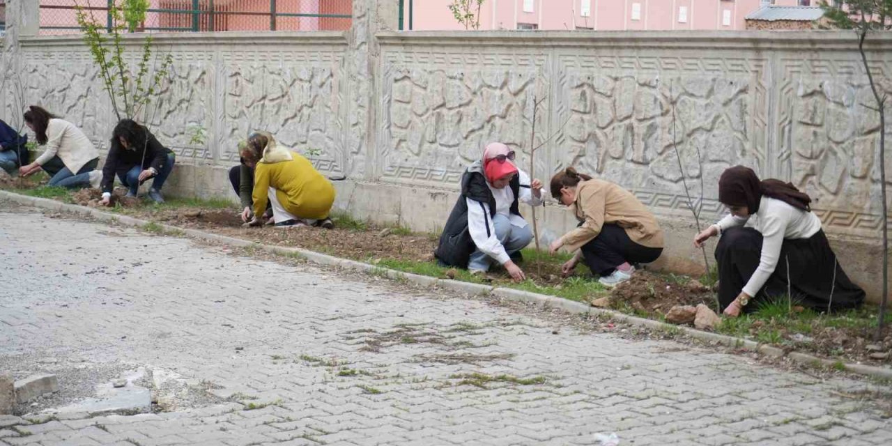 Muş'ta kadın öğretmenler doğaya nefes oldu