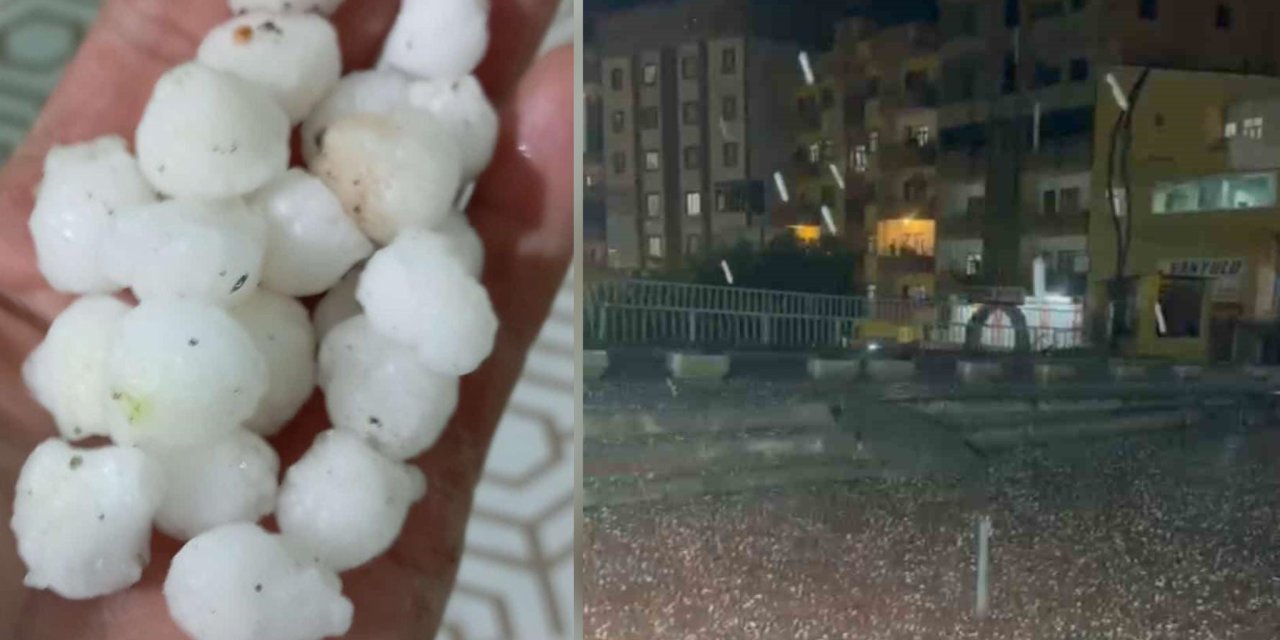 Şemdinli’de misket büyüklüğünde dolu yağdı