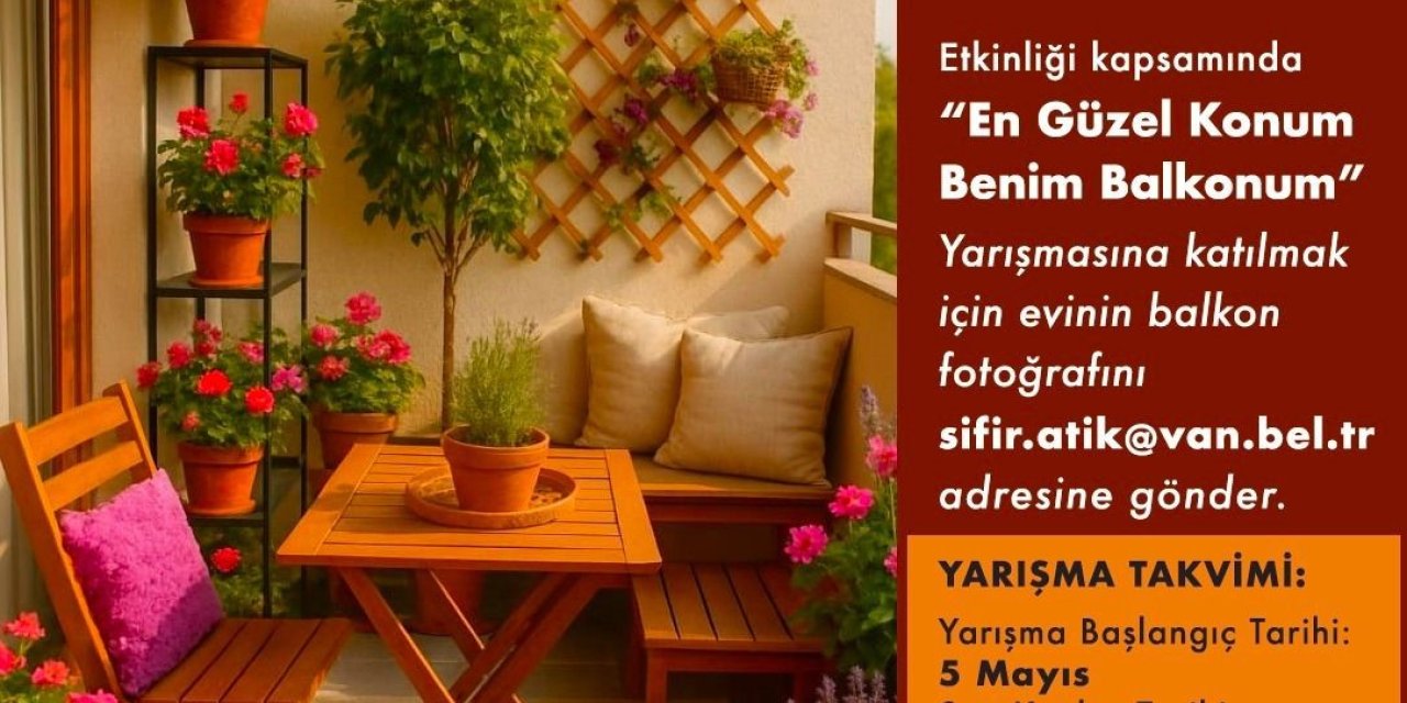 Van'da "En Güzel Balkon" yarışması