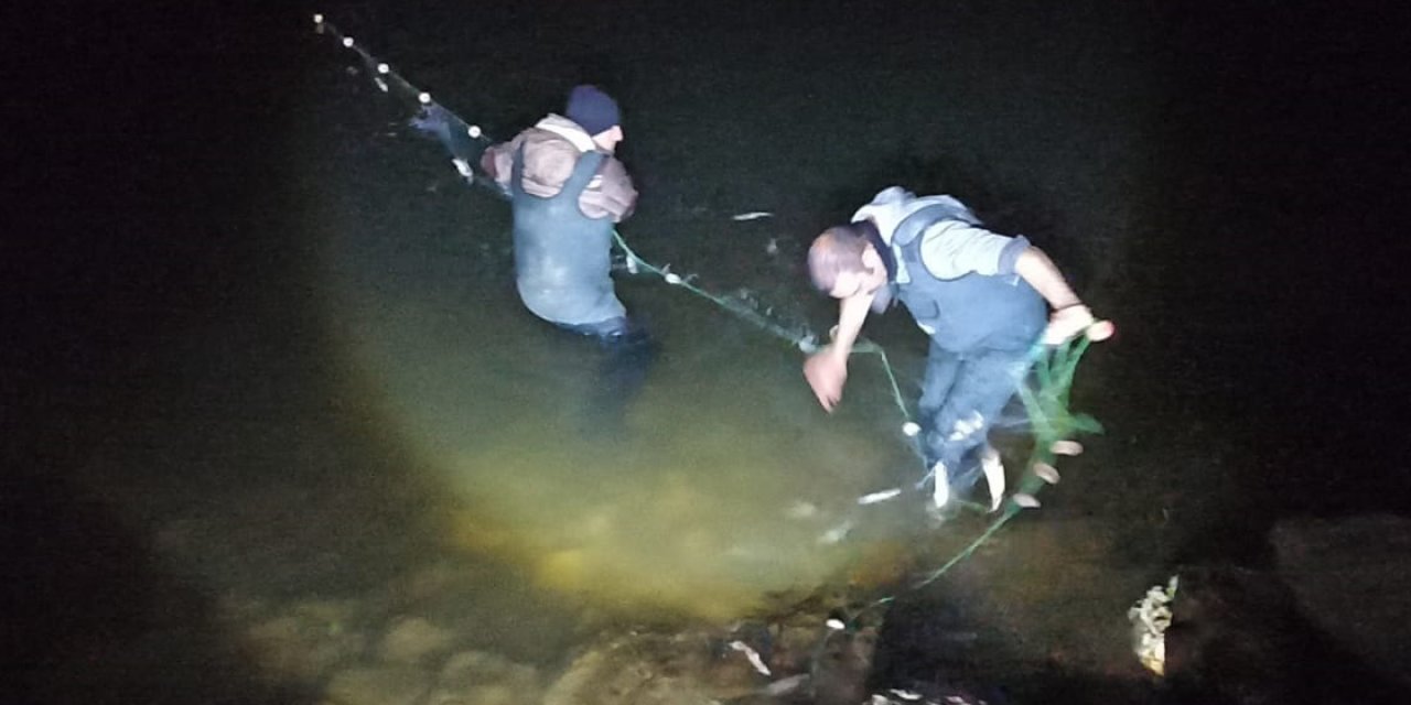 Van’da 2,5 ton inci kefali ve yasadışı av malzemeleri ele geçirildi