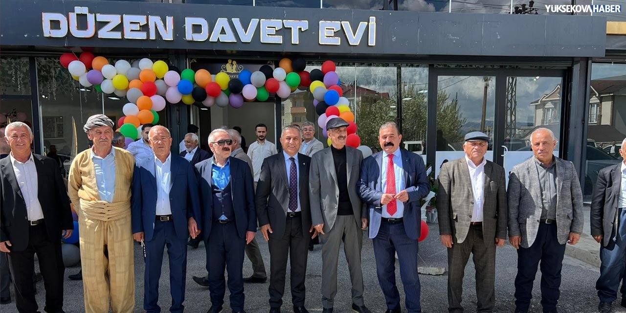 Yüksekova'da davet evleri artıyor: Düzen Davet Evi hizmete açıldı
