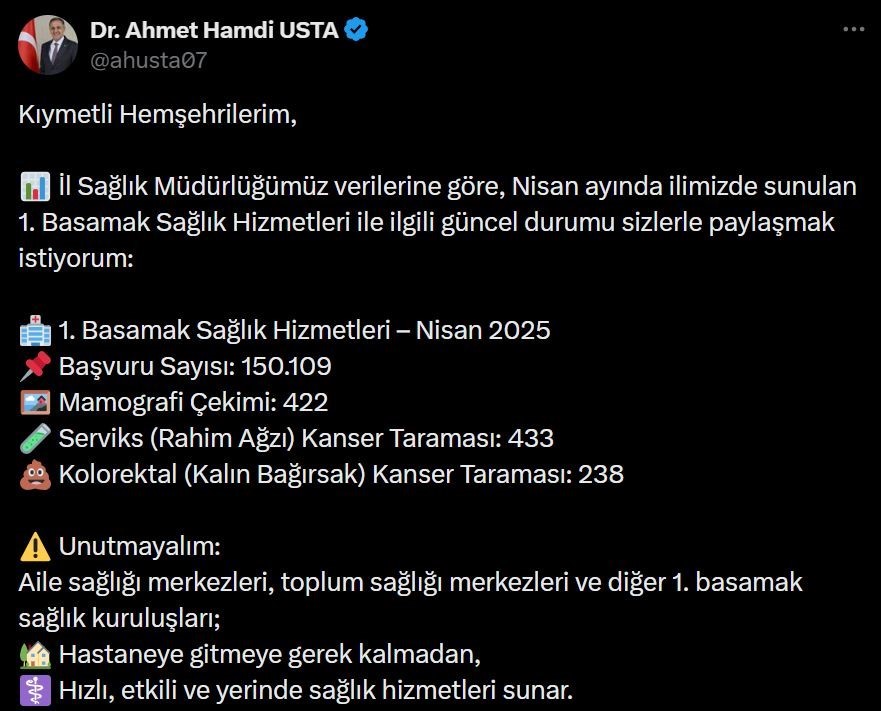 Bingöl’de 1000 kişinin kanser taraması yapıldı