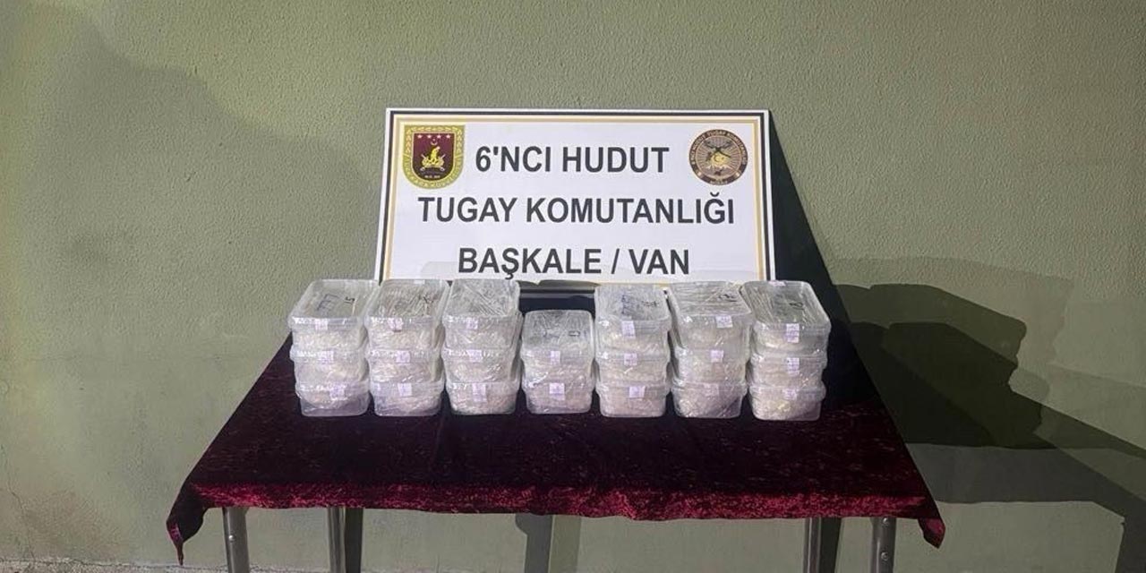 Çaldıran'da 22 kilo 277 gram uyuşturucu yakalandı
