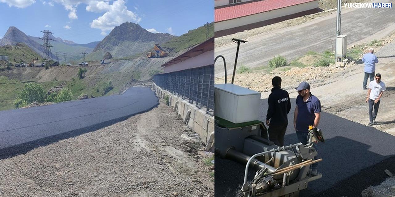 Hakkari’de hayvan hastanesine giden yol ilk kez asfaltlandı