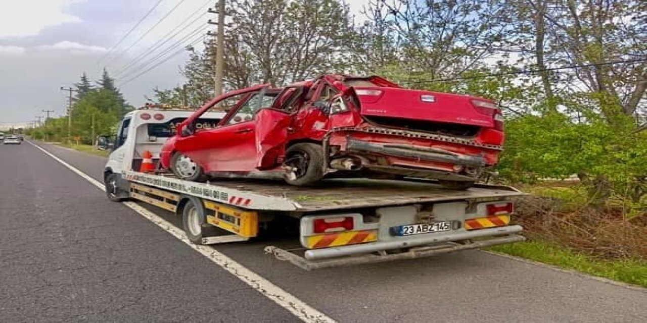 Elazığ’da trafik kazası: 2 kişi yaralandı