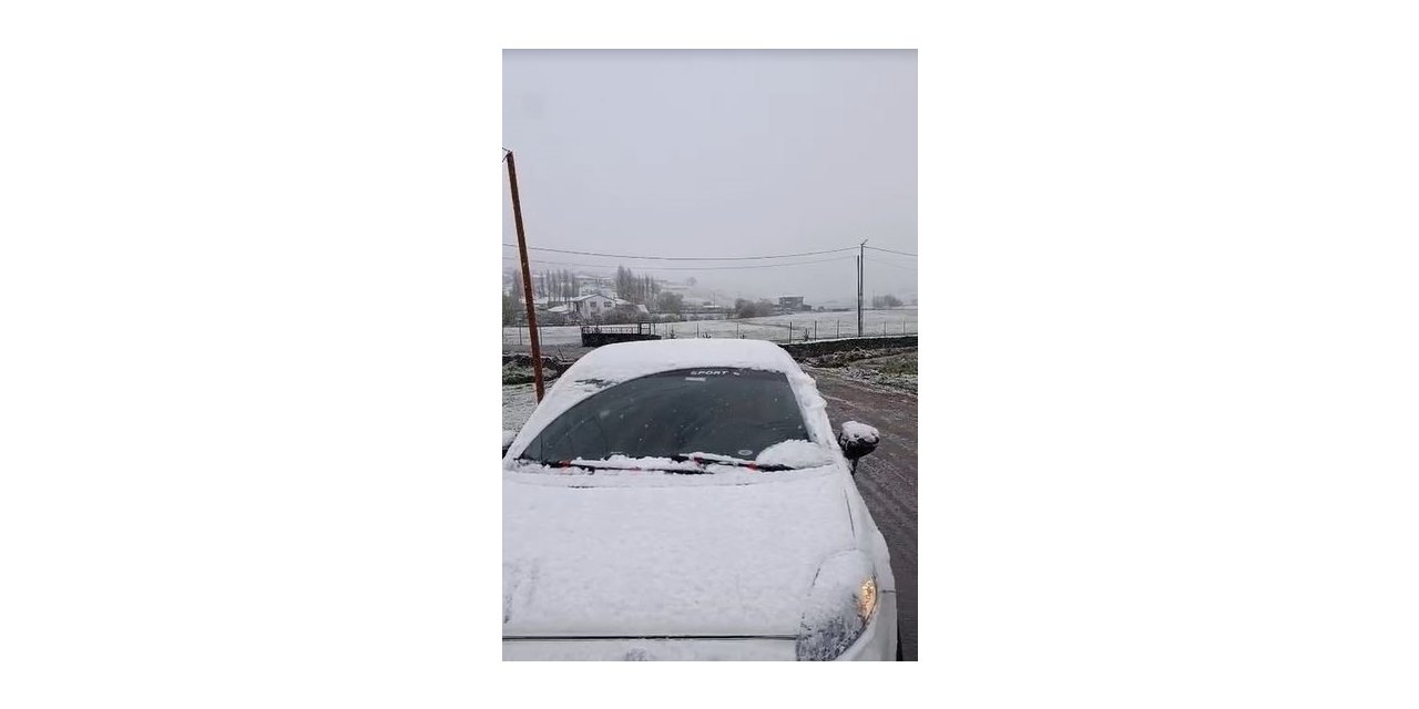 Ardahan’da mayıs ayında kar yağdı