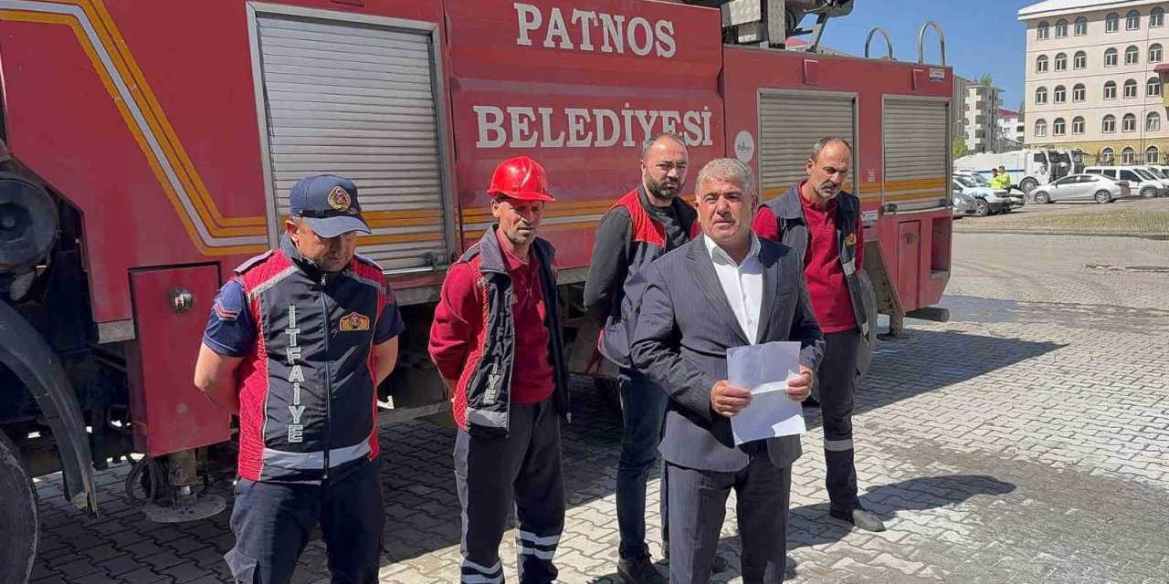 Patnos’ta Emniyet Müdürlüğü’nde yangın tatbikatı