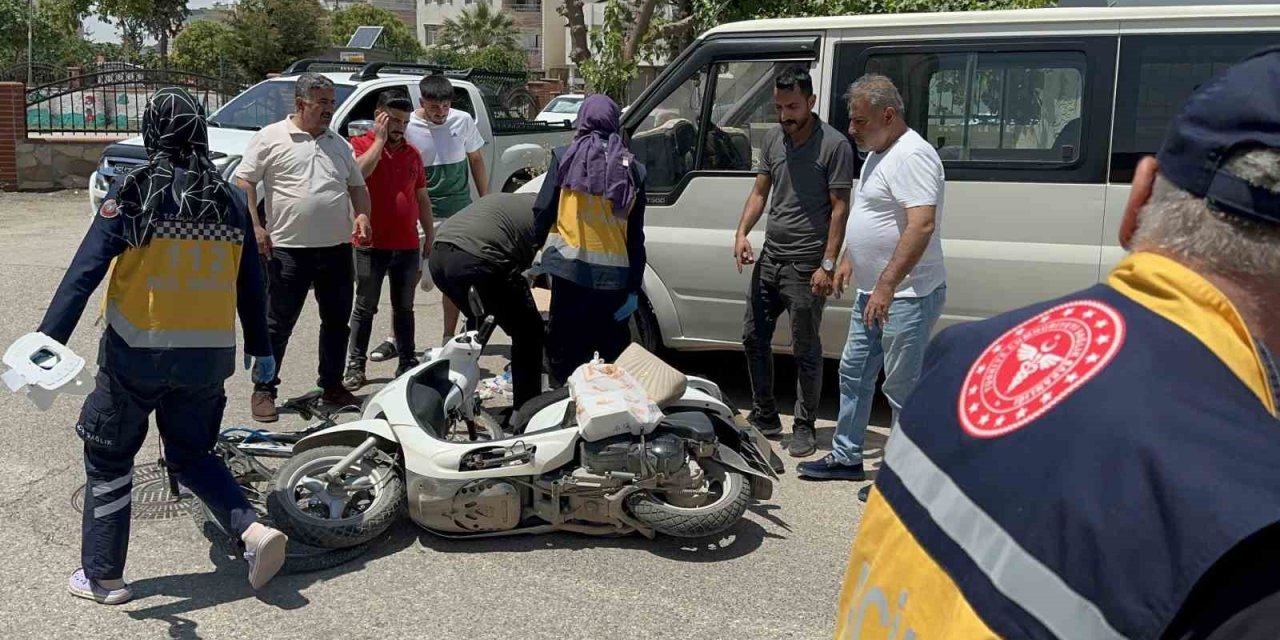Bisiklet ile motosiklet çarpıştı: 1 kişi yaralandı
