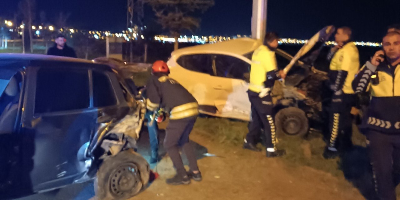 Erzurum Havalimanı yolunda kaza: 3 yaralı