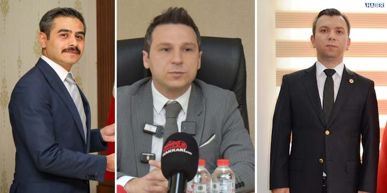 Hakkari'de 3 Vali Yardımcısı farklı il ve ilçelere kaymakam olarak atandı