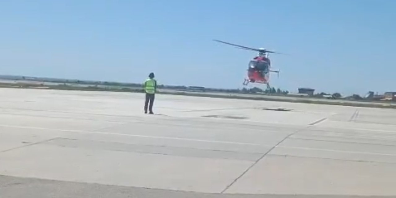 Şemdinli'de solunum sıkıntısı yaşayan bebek ambulans helikopterle Van’a sevk edildi