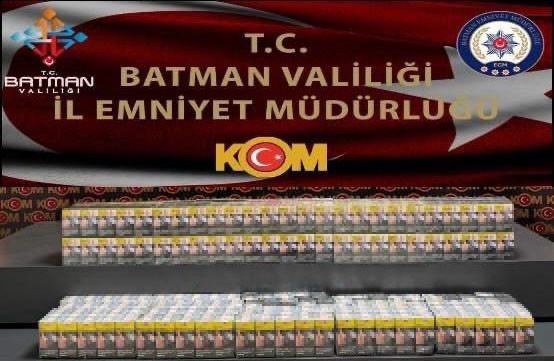 Batman’da kaçak sigara operasyonunda 1 kişi gözaltına alındı