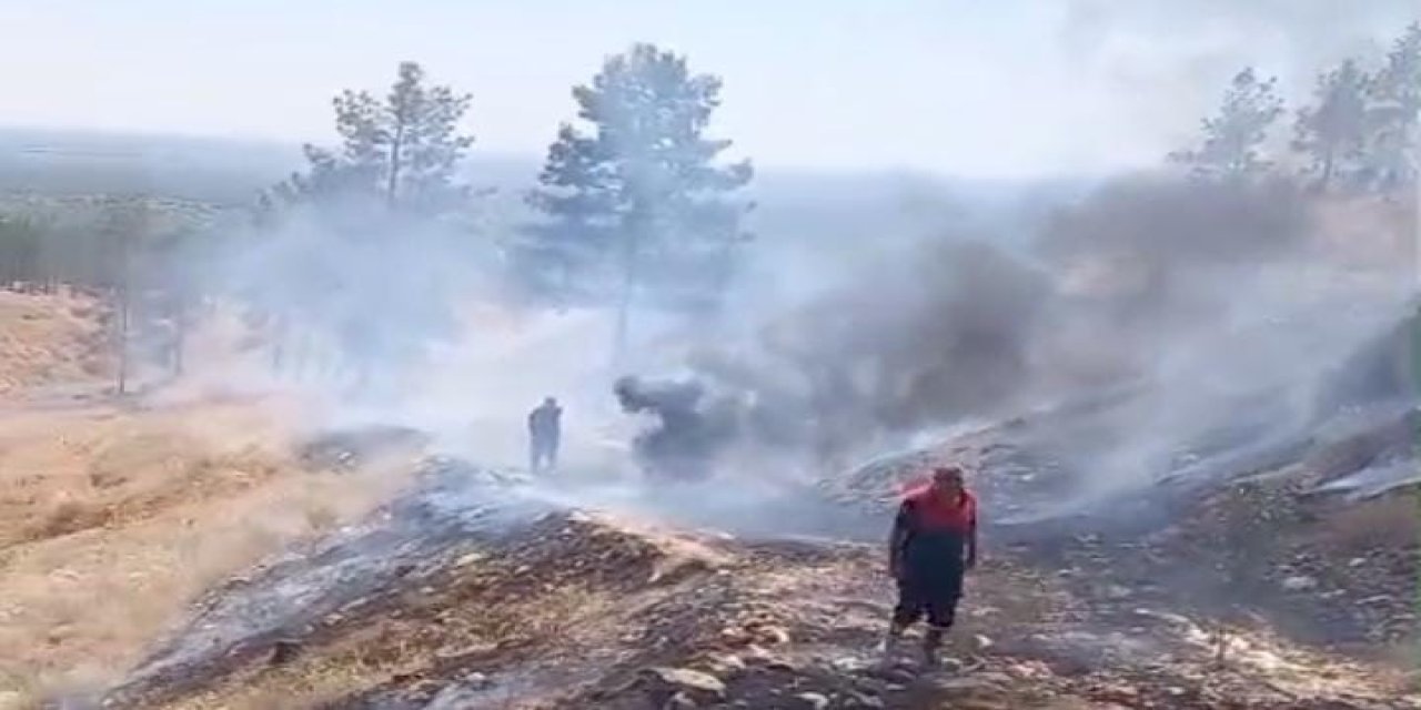 Birecik'te sigara izmaritleri yangınlara neden oldu