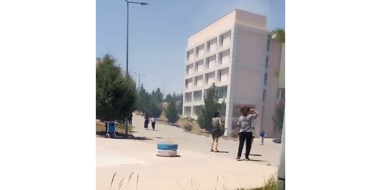 Batman’da kız yurdunun bahçesinde yangın çıktı