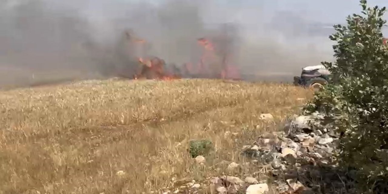 Mardin’de ekili arazide çıkan yangın kontrol altına alındı