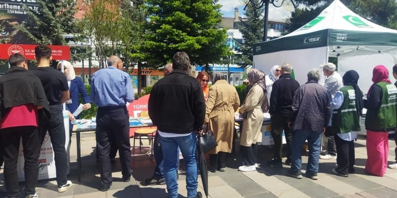 Erzurum: Bir nefes sağlık için meydana çıktılar