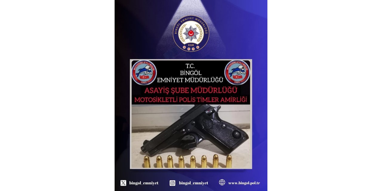 Bingöl’de ruhsatsız silah operasyonu yapıldı