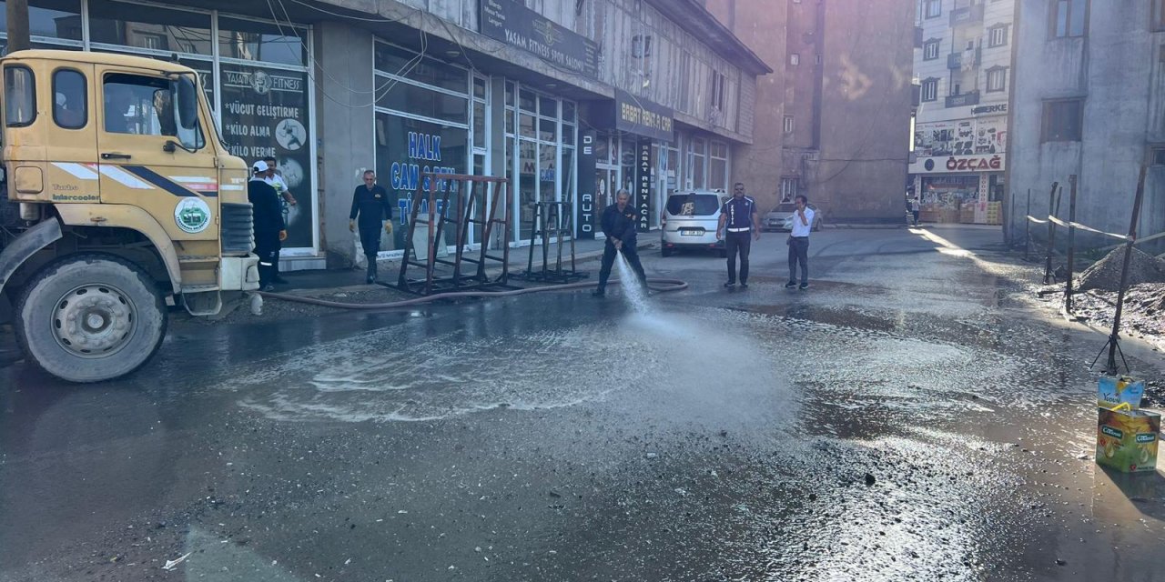 Yüksekova İtfaiyesi temiz bir çevre için sahada