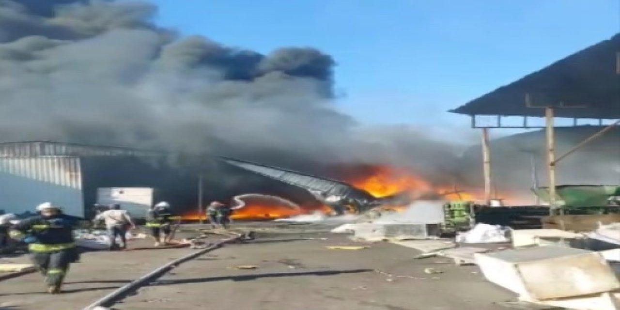 Gaziantep’te geri dönüşüm tesisinde yangın çıktı