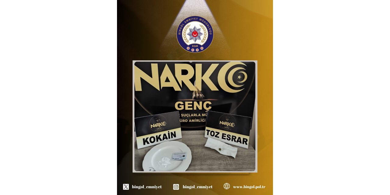 Bingöl’de uyuşturucuyla mücadele çalışmaları sürüyor