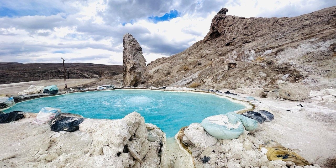 Diyadin Kaplıcaları şifalı suyuyla ziyaretçilerini ağırlıyor