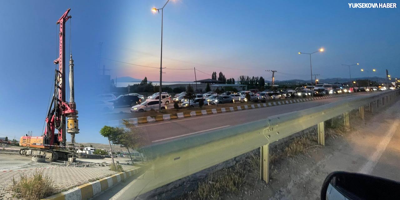 Van-Edremit yolundaki köprülü kavşak çalışması trafikte çileye dönüşüyor
