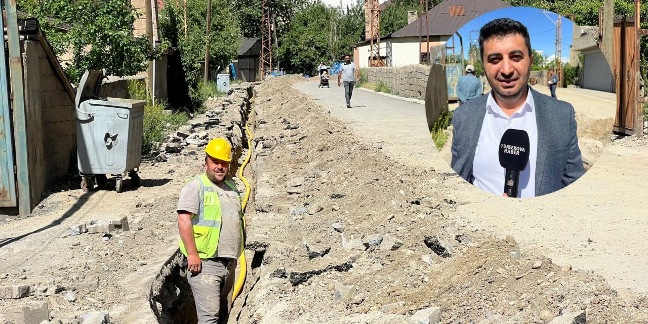 Yüksekova’da 13 günde 5 km doğalgaz boru hattı döşendi