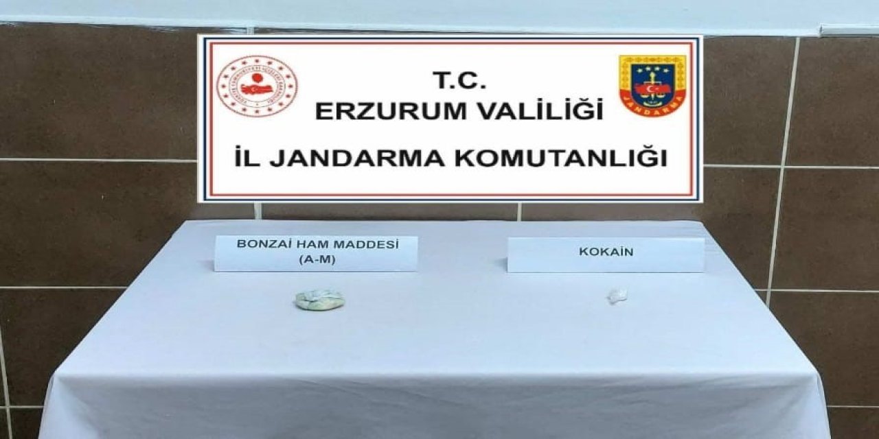 Erzurum'da jandarma ekiplerinden narko operasyon