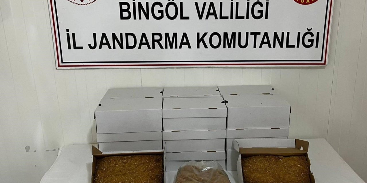 Bingöl’de kenevir ve kaçak tütün yakalandı