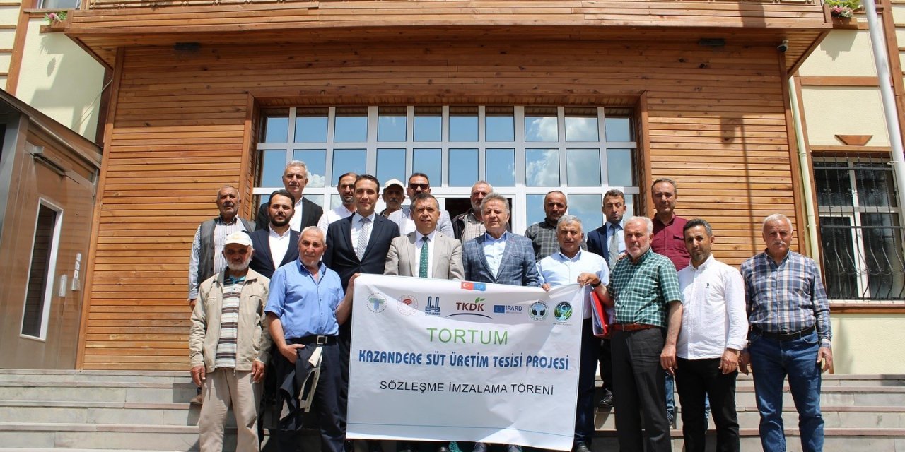 Süt üretimi için 30 milyonluk proje için imzalar atıldı