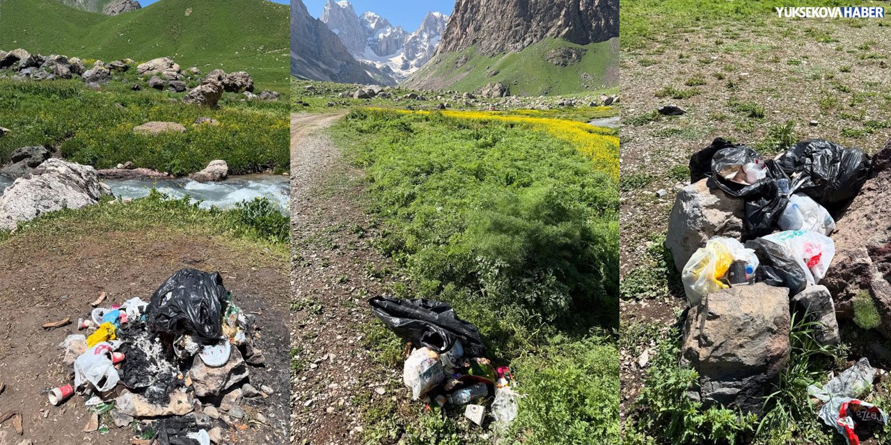 Cilo dağları çöp yığınına dönüyor: doğa severlerden tepki