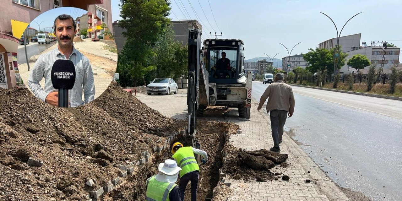 Yüksekova’da elektrik ve altyapı çalışmaları sürüyor