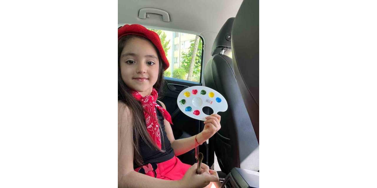 GKV’li Beren Kayıran, resim yarışmasında Türkiye ikincisi oldu