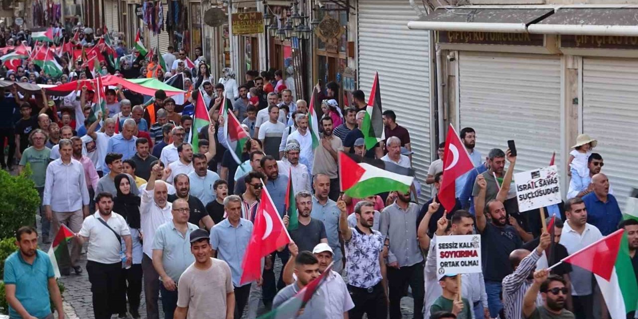 Bakan Işıkhan, Mardin’de Gazze’ye destek yürüyüşünde