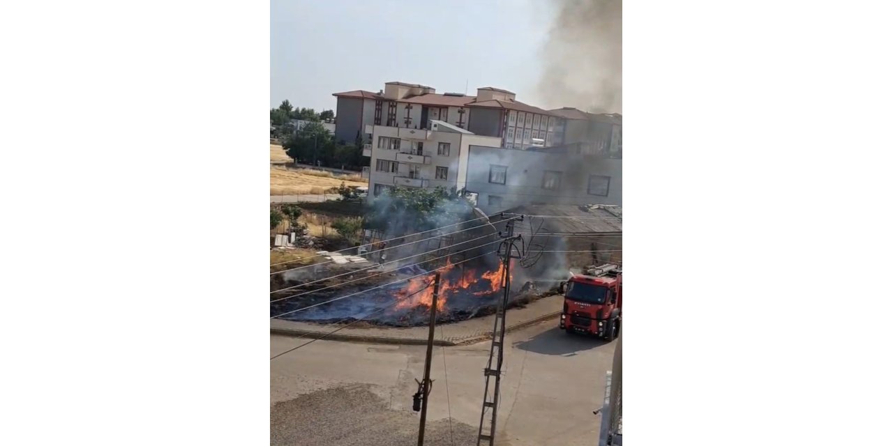 Adıyaman'da bahçede yakılan ateş anız yangınına neden oldu