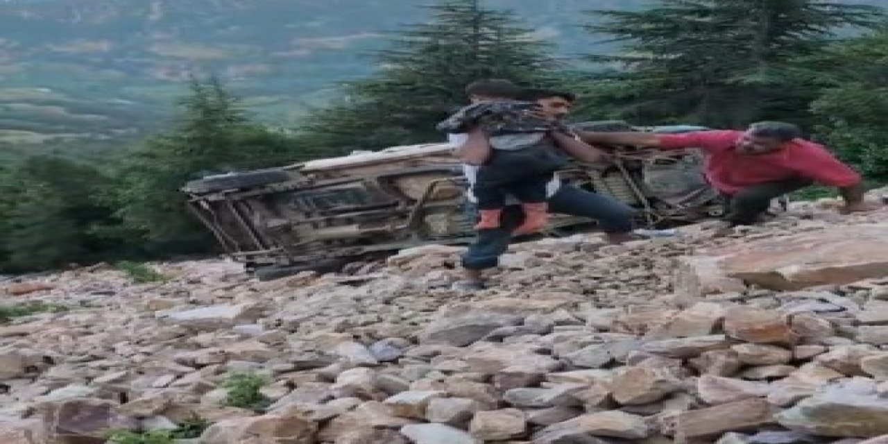 Gaziantep’te yayla yolunda feci kaza