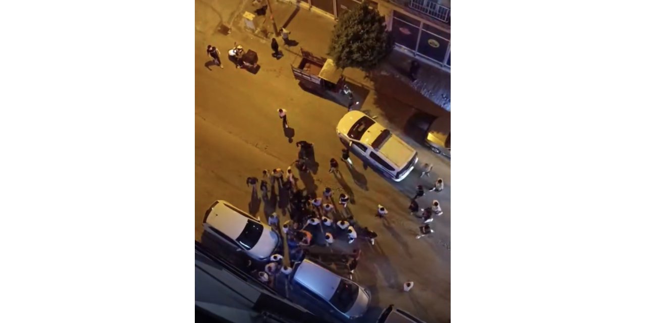 Adıyaman’da taşlı sopalı kavga kamerada