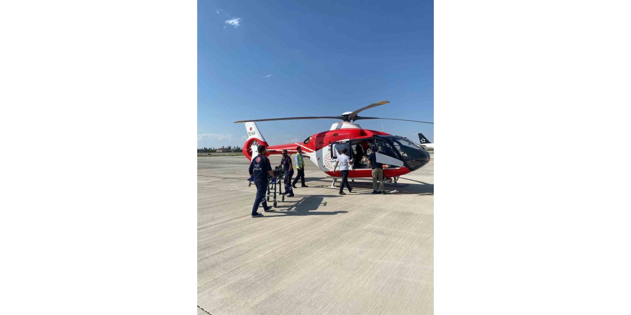 Bahçesaray’da 17 yaşındaki hasta ambulans helikopterle Van’a yetiştirildi
