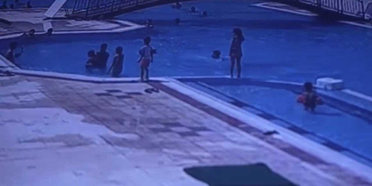 Havuza düşen 3 yaşındaki çocuk kurtarıldı