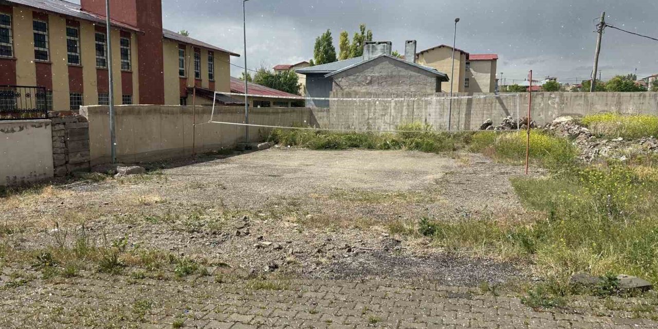 Ağrı'da dolu yağışı