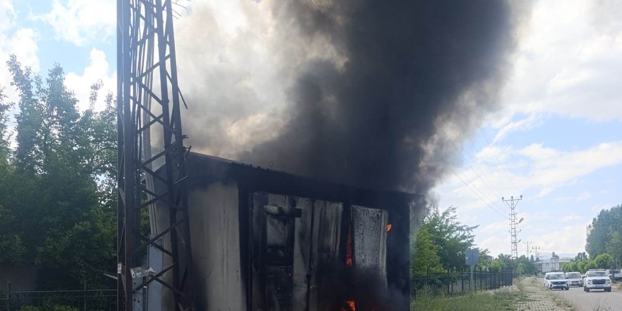 Erciş’te trafo yangını çıktı