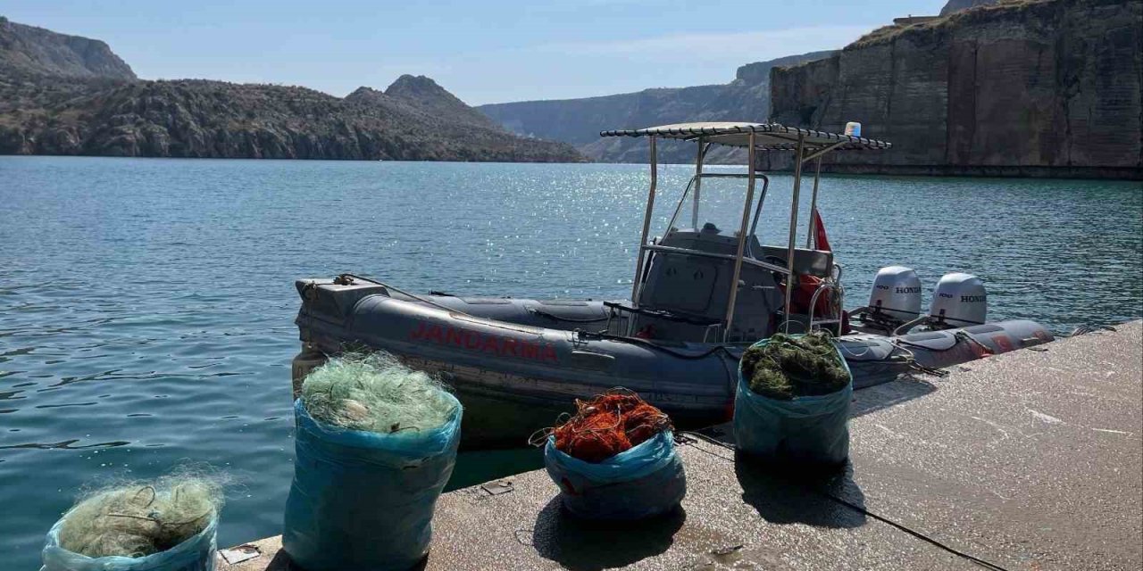 Ağ ile avlanma yasağına uymayan şahıs yakalandı