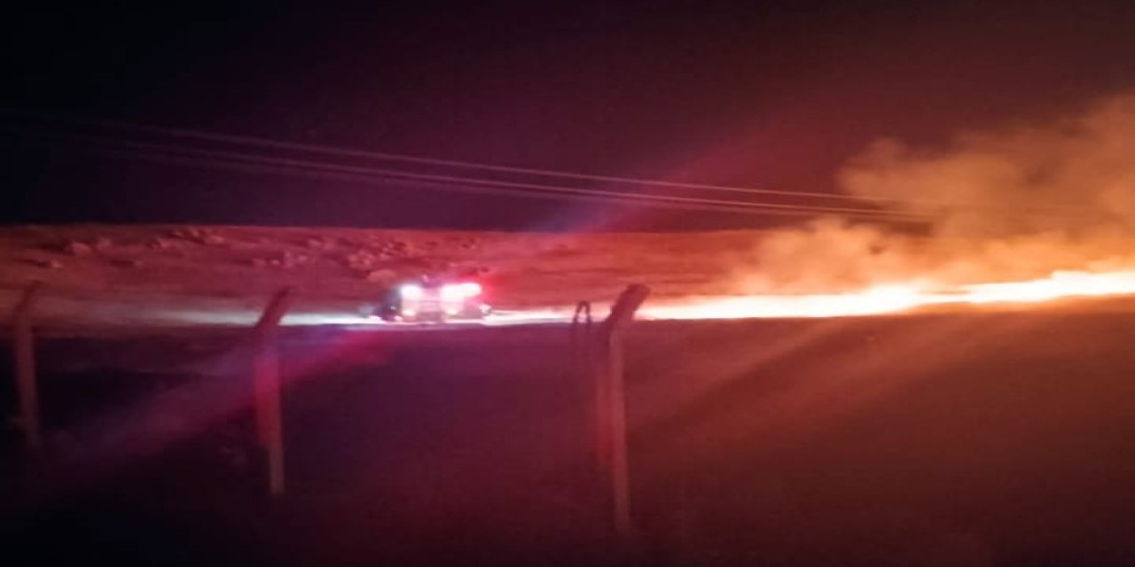 Kurtalan’da anız yangını korkuttu