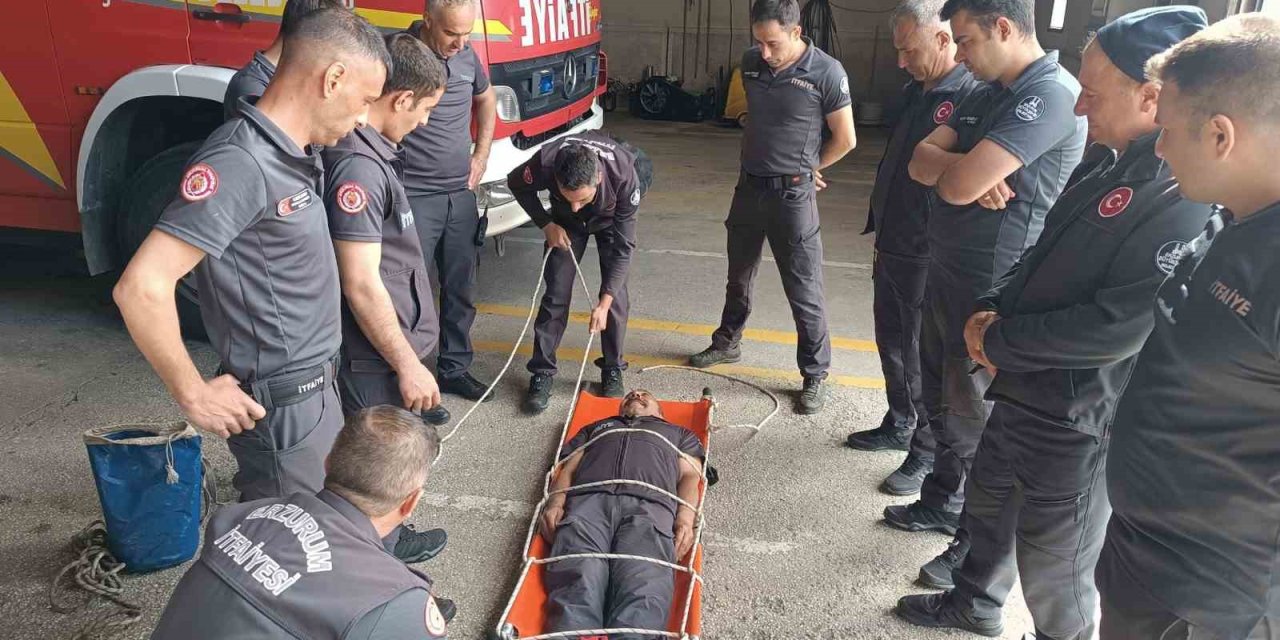 Erzurum'da itfaiyenin ortalama varış süresi 4 dakika 28 saniye