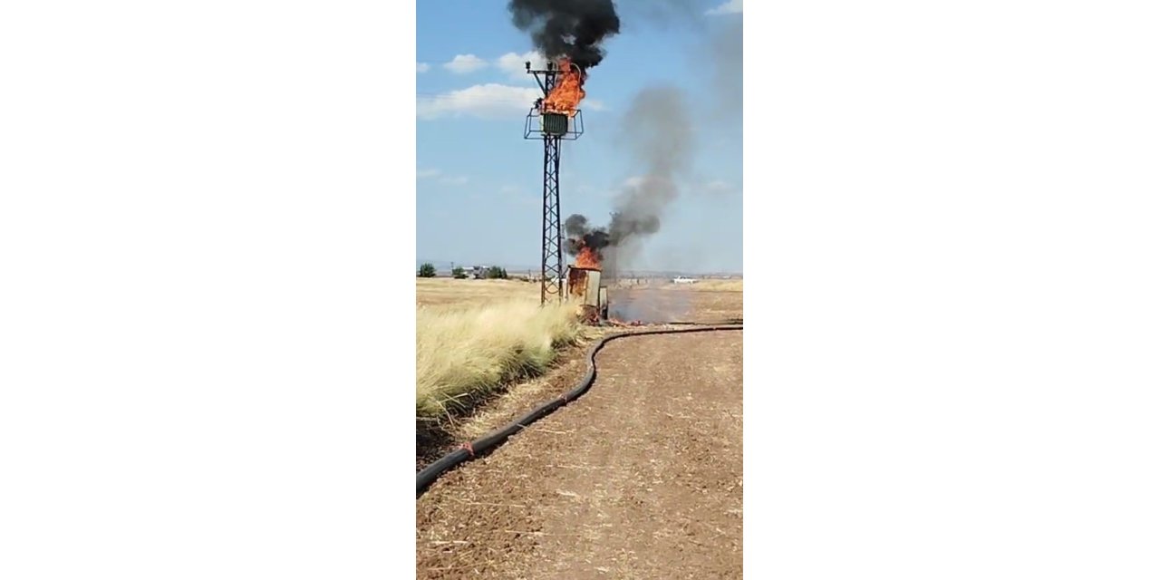 Şanlıurfa’da trafo yangını çıktı