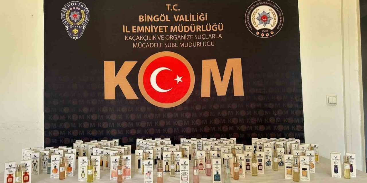 Bingöl’de 136 adet gümrük kaçağı parfüm yakalandı