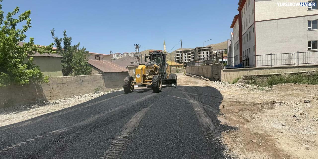 Yüksekova Belediyesi 1426 nolu sokakta bozulan yolu onardı