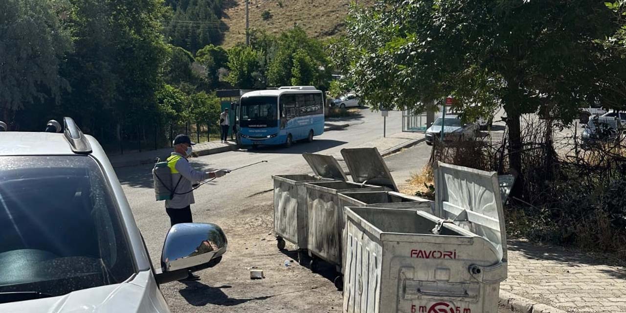 Hakkari’de haşerelere karşı larva mücadelesi sürüyor